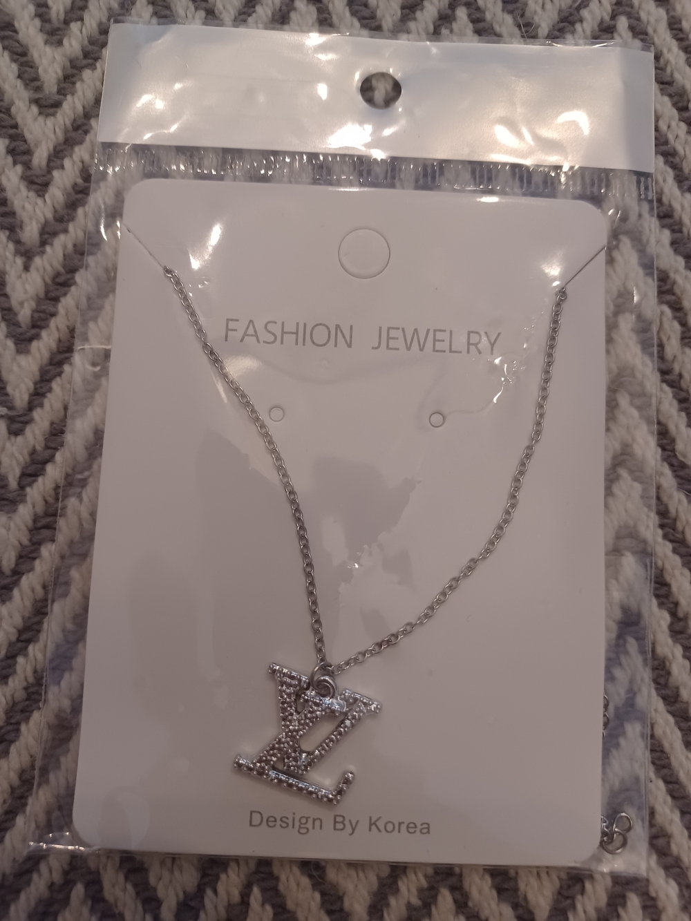 Fashion Jewelry Silver Crystal  Necklace